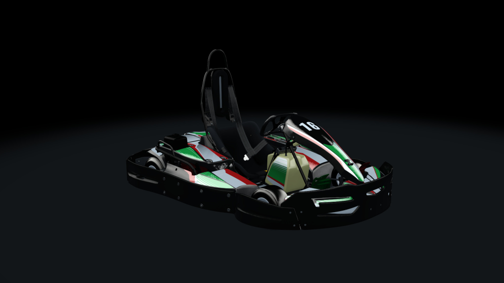 Sodi SR4/5 kart, indoor GX270, skin 216_greenred