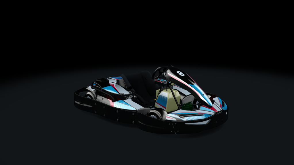 Sodi SR4/5 kart, outdoor GX270, skin 108_bluered