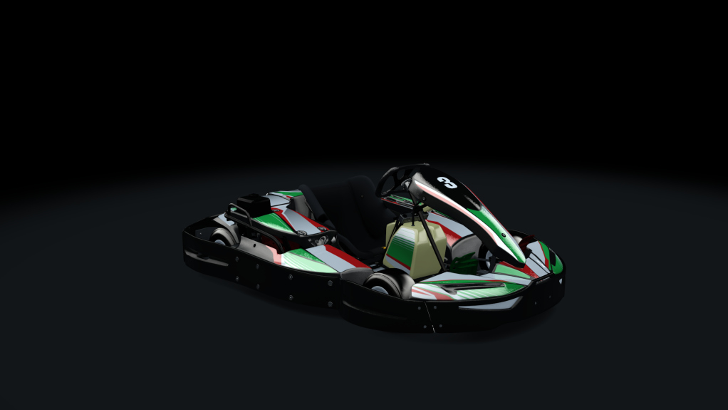 Sodi SR4/5 kart, outdoor GX270, skin 203_greenred