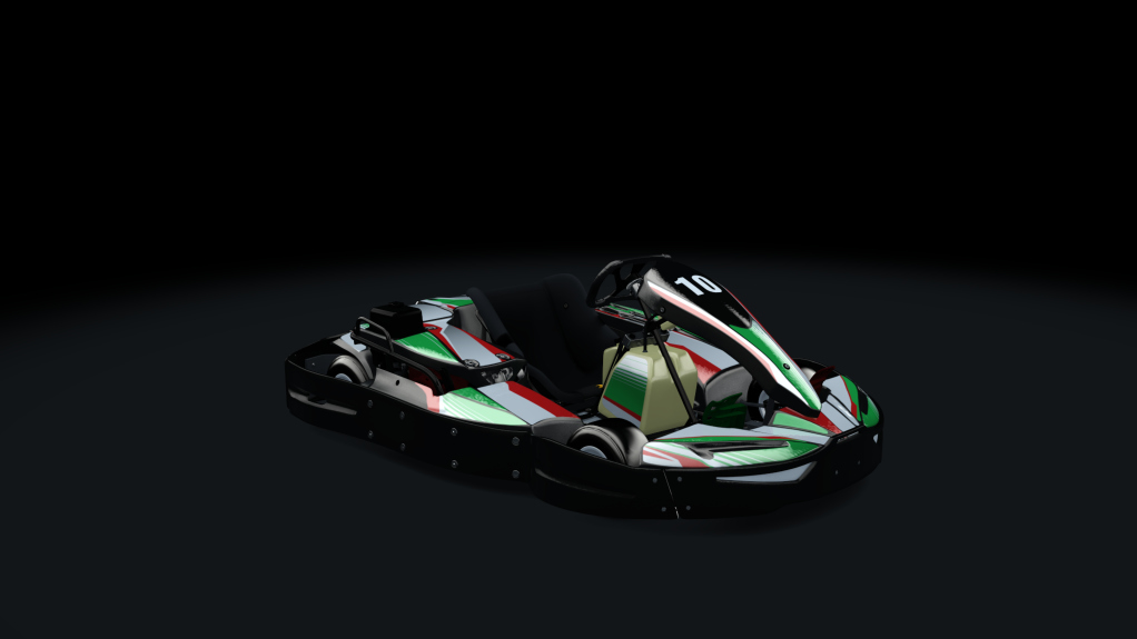 Sodi SR4/5 kart, outdoor GX270, skin 210_greenred