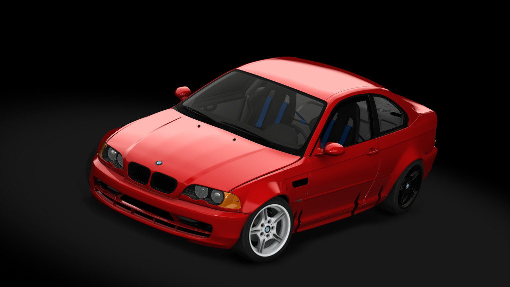 SUPERDRIFT - BMW E46 330ci - LHD, skin Red