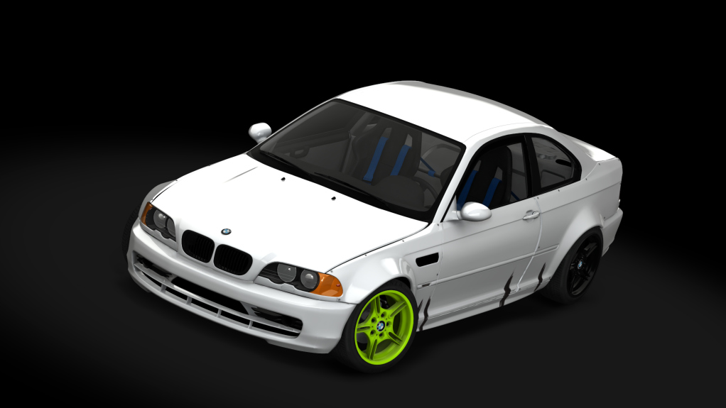 SUPERDRIFT - BMW E46 330ci - LHD, skin White