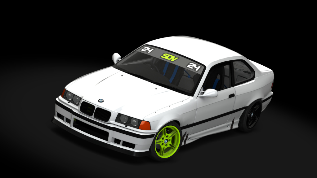 SUPERDRIFT - BMW E36 328i Coupe - RHD, skin White