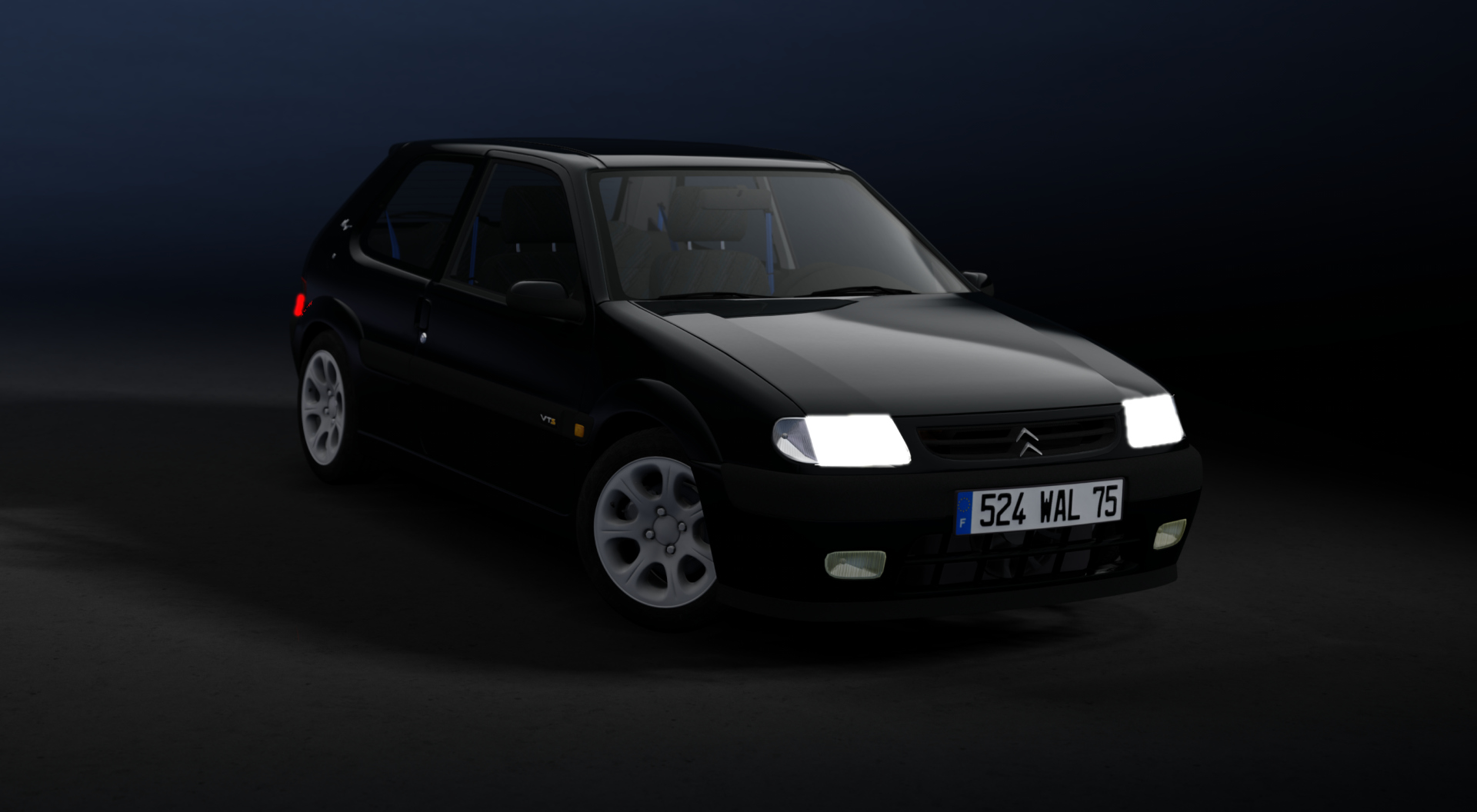 Sion Saxo VTS 16v, skin 04_Solid_Black