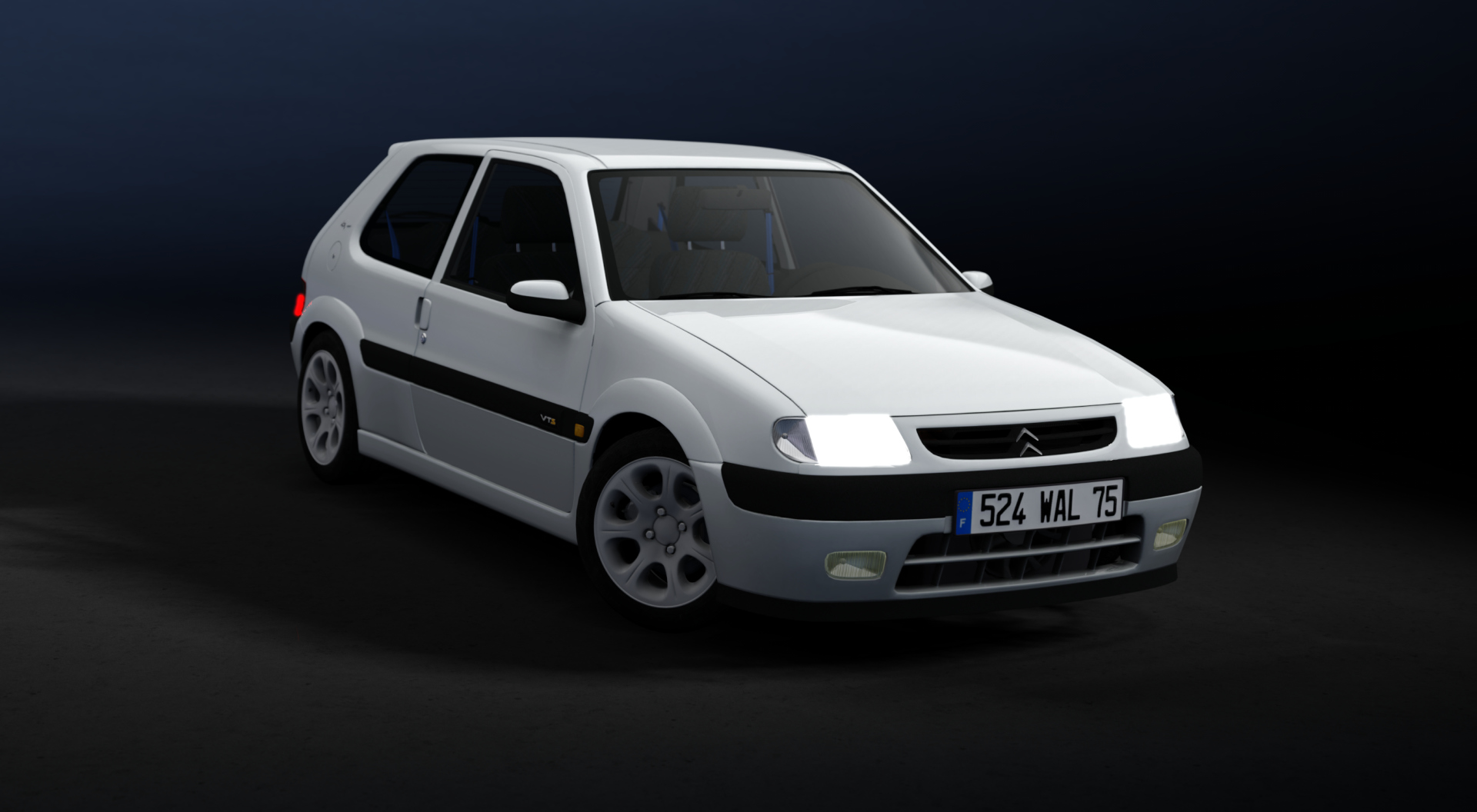 Sion Saxo VTS 16v, skin 06_Solid_white