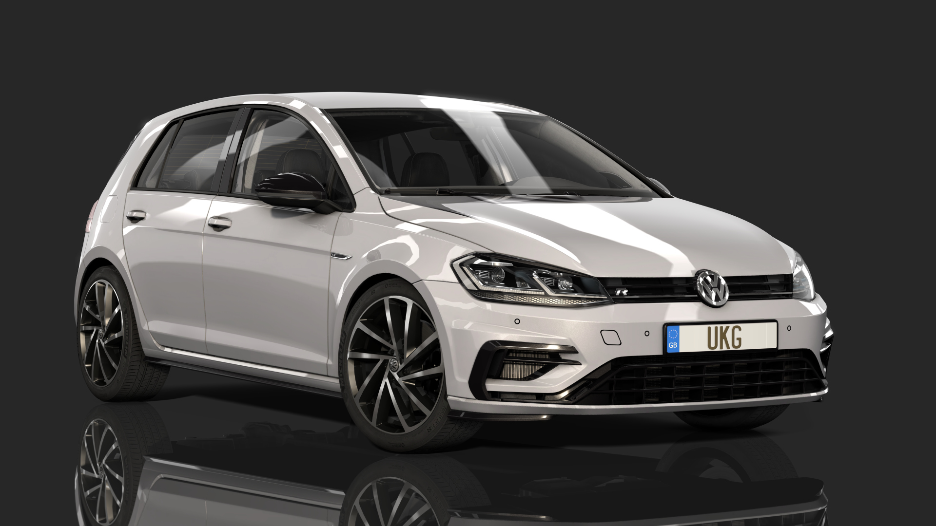 Volkswagen Golf GTI MK7.5 | UKG, skin 01_Carbon_steel_gray_metallic