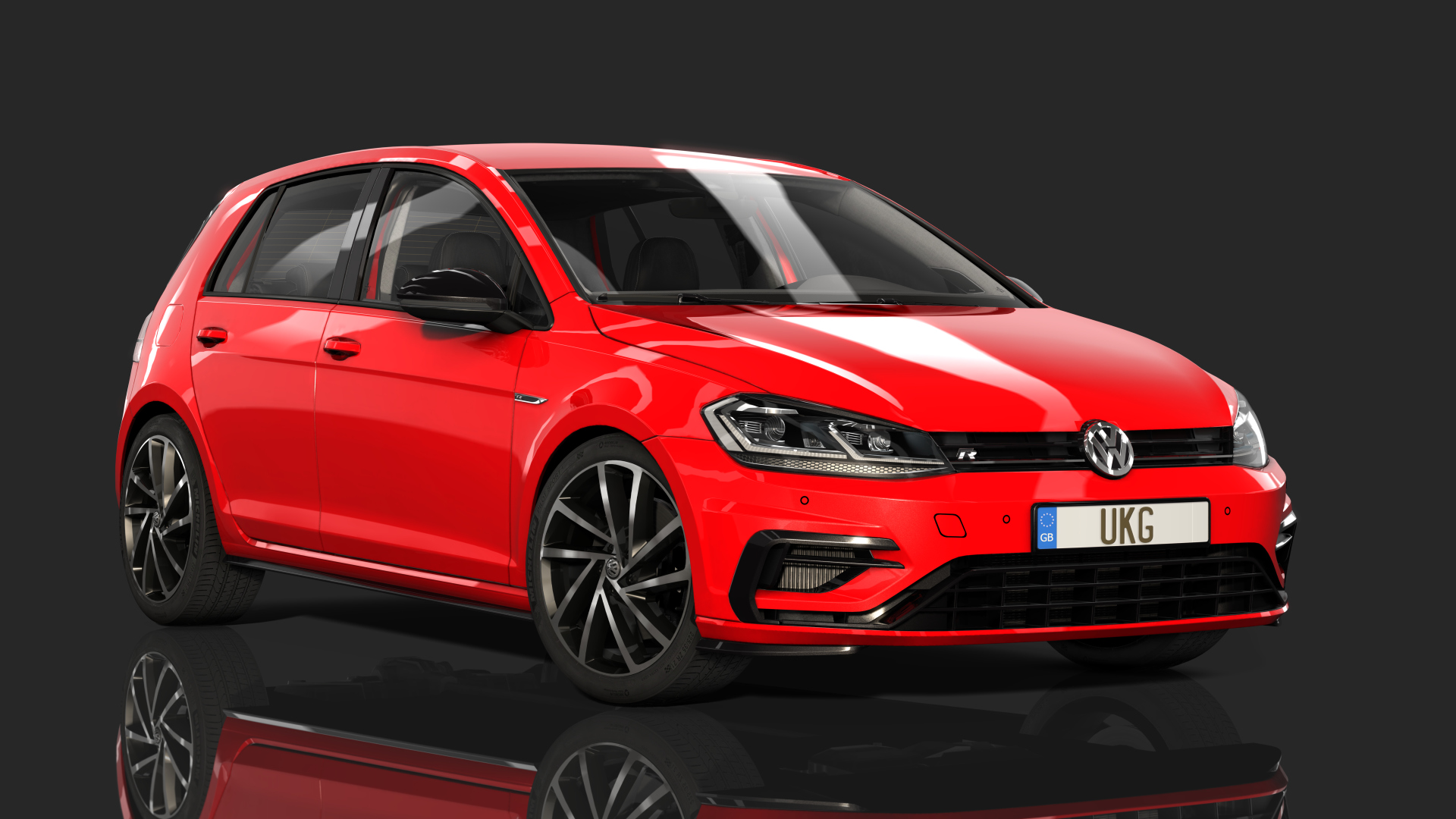 Volkswagen Golf GTI MK7.5 | UKG, skin 02_Mars_red