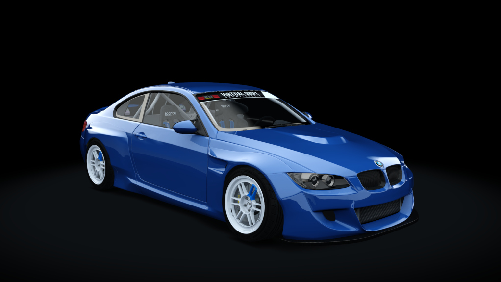 VDC BMW E92 M3 Public 3.0, skin Santorini_Blue