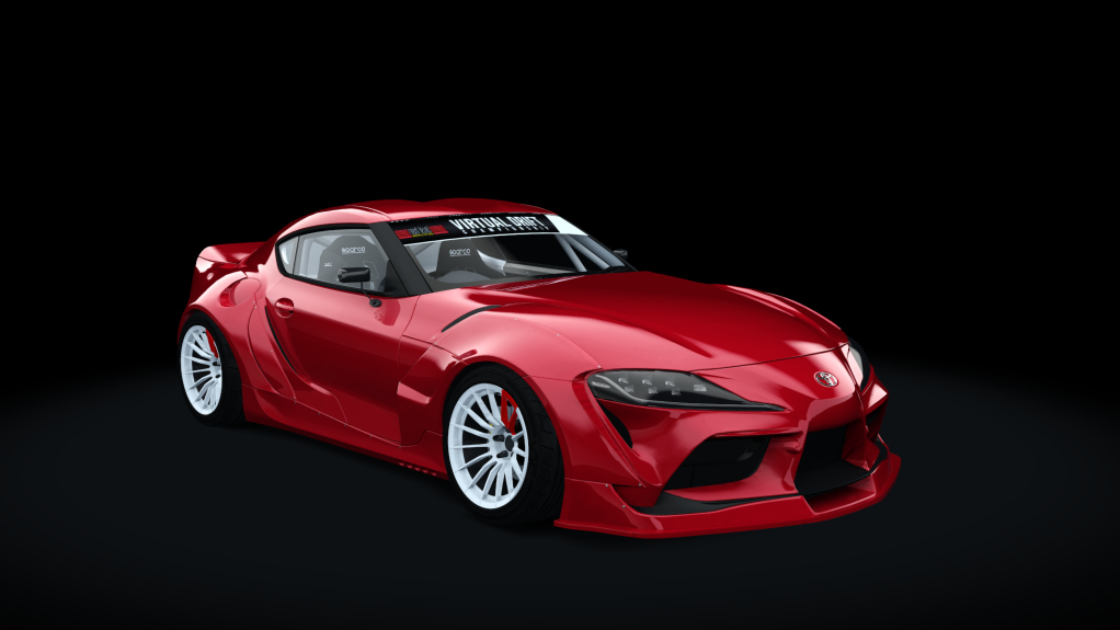 VDC Toyota Supra A90 Public 3.0, skin lightning_red