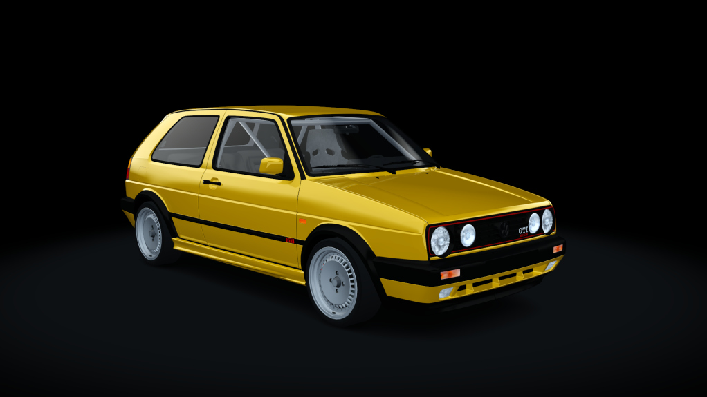 Volkswagen Golf II GTI 16v btcc, skin Yellow