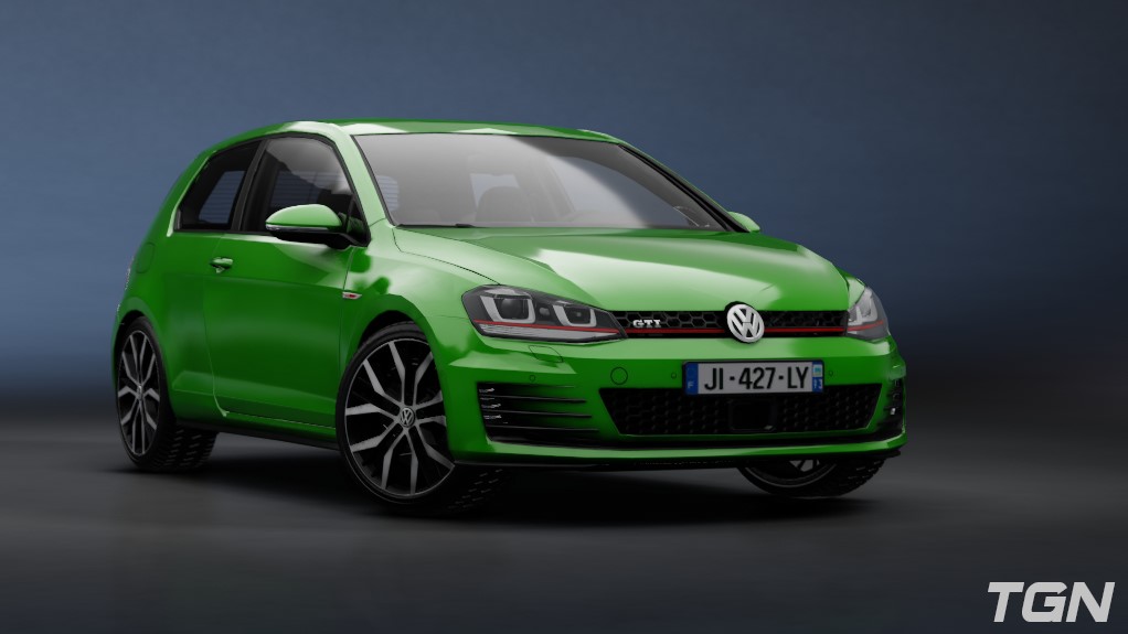 Volkswagen Golf GTI MK7, skin CliffGreen