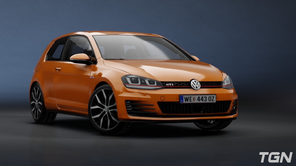 Volkswagen Golf GTI MK7, skin MagmaOrange