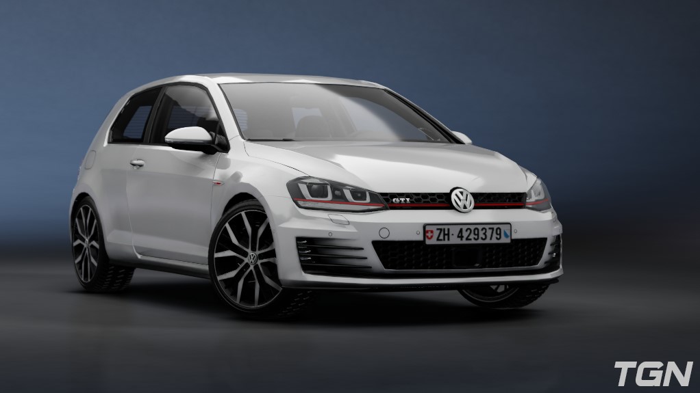 Volkswagen Golf GTI MK7, skin Oryx_White