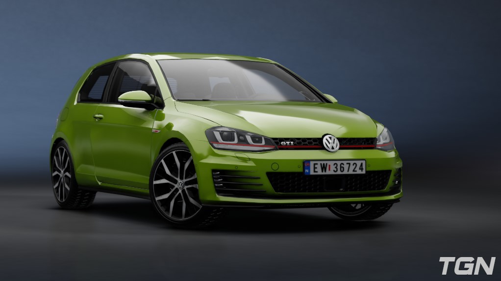 Volkswagen Golf GTI MK7, skin ViperGreenMetallic