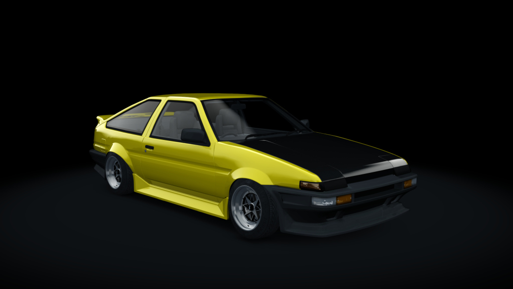 Toyota AE86 WDT Street, skin yellow