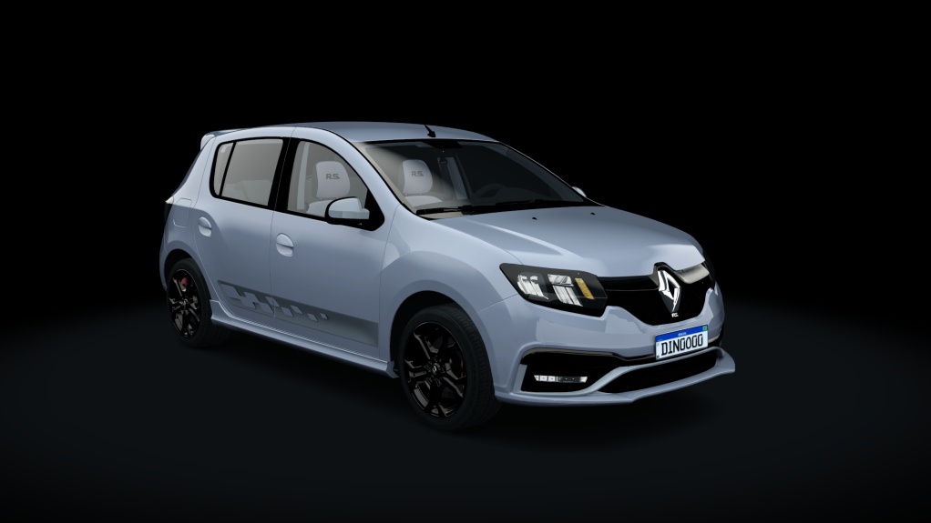 Renault Sandero RS, skin 03_prata_cinza