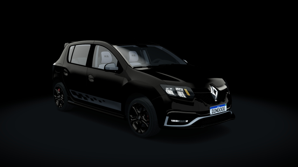 Renault Sandero RS, skin 05_preto_cinza