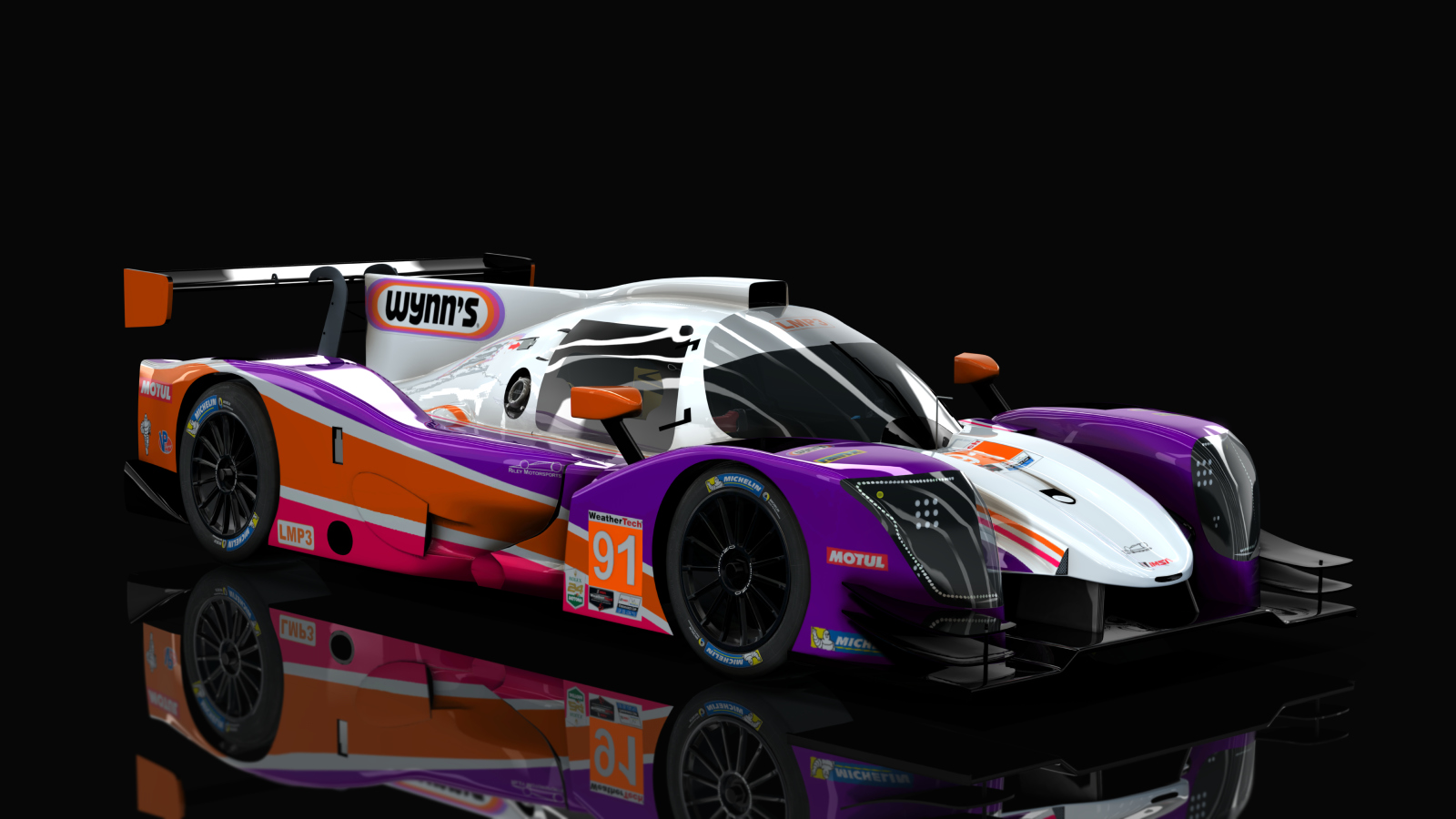 Ligier JSP320 2020, skin 2021 IMSA #91 Riley Motorsport