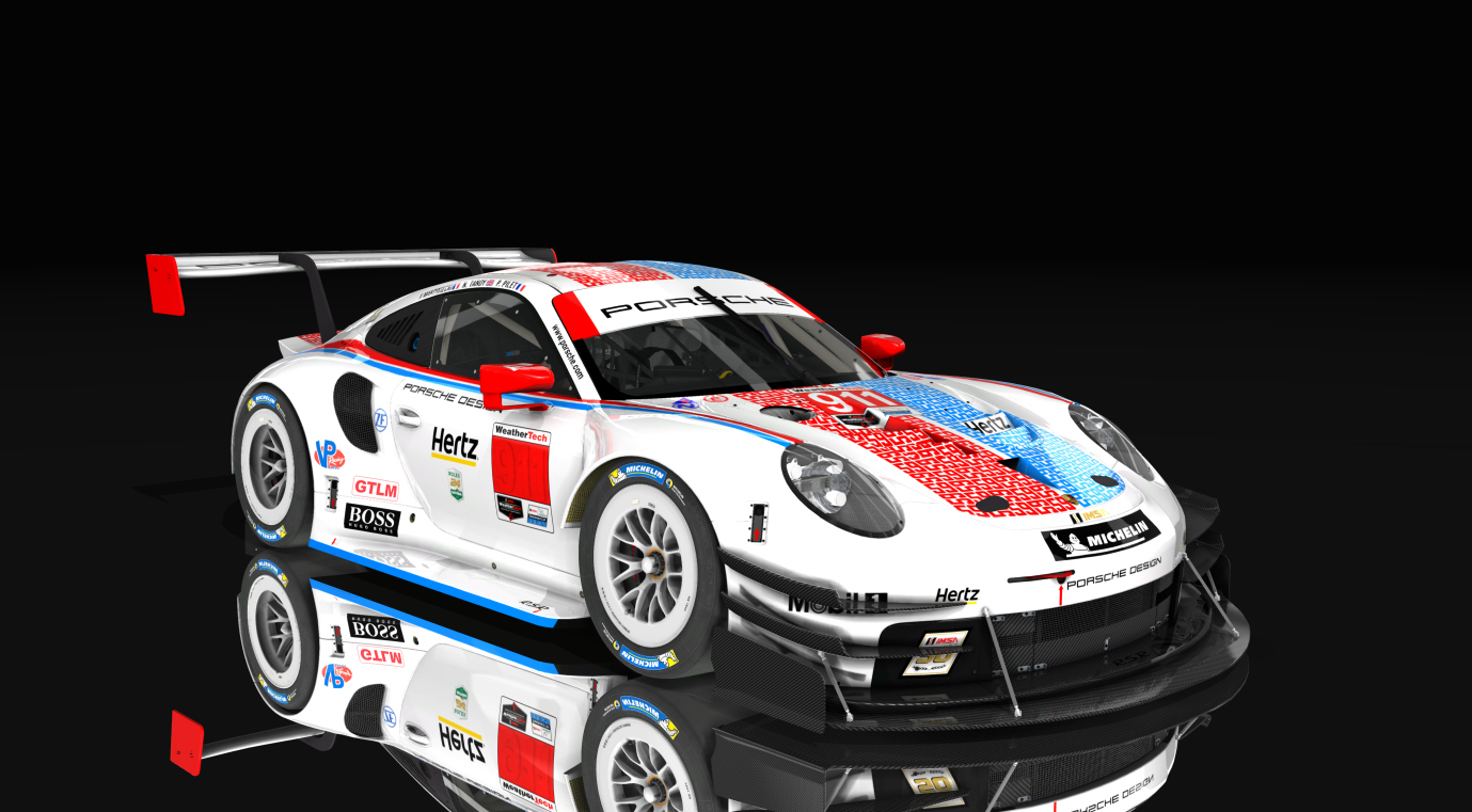 Porsche 911 rsr time attack, skin 2019_Daytona_24h_911