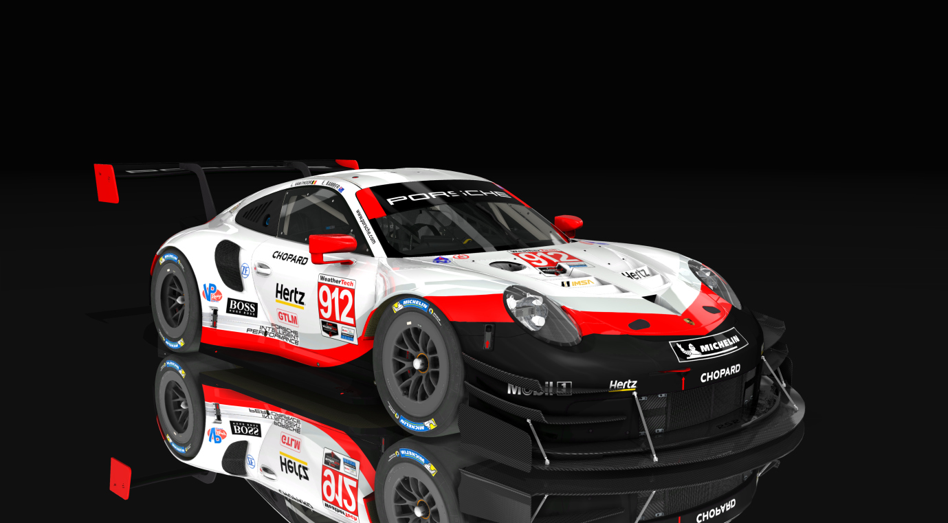 Porsche 911 rsr time attack, skin 2019_Lime_Rock_912