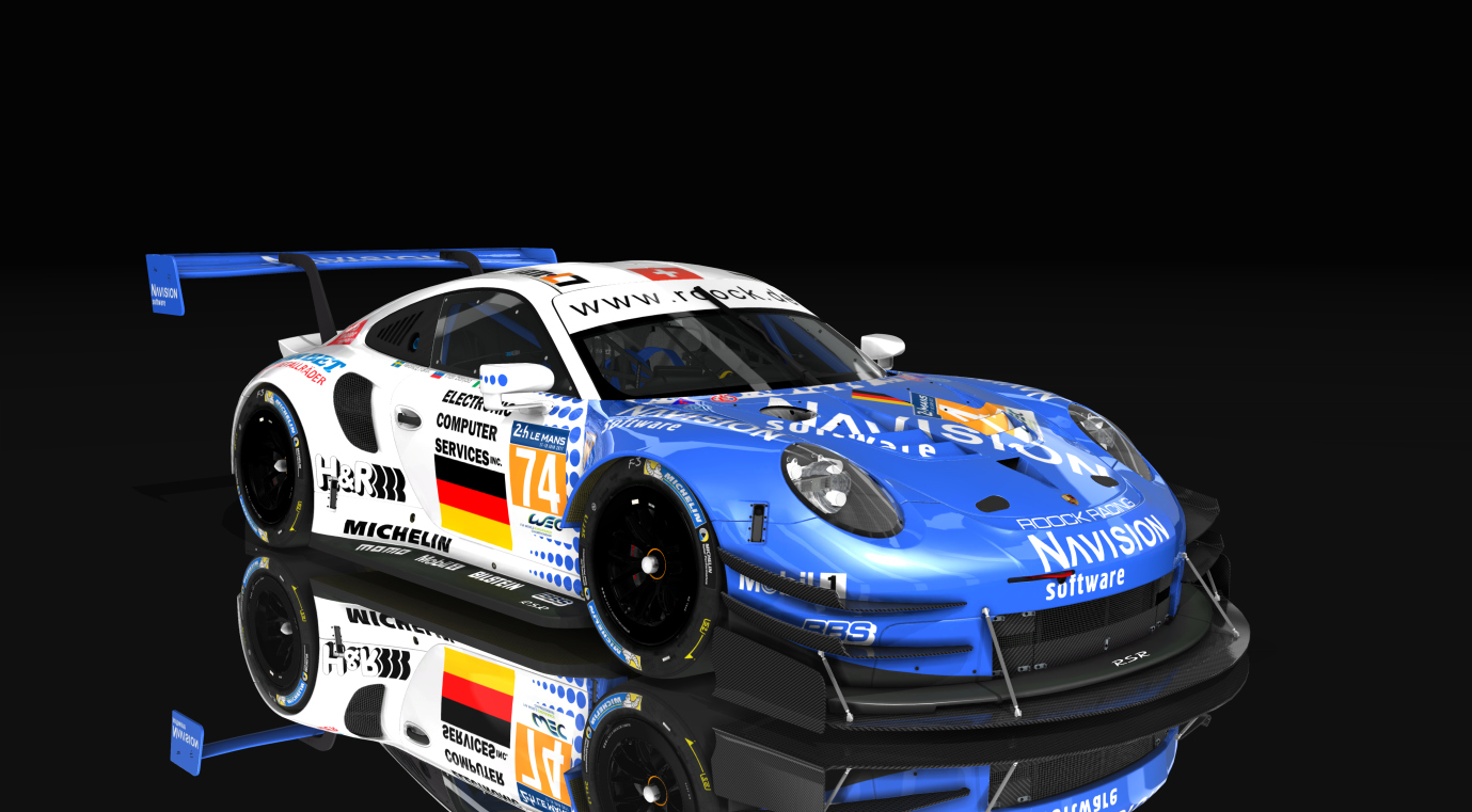 Porsche 911 rsr time attack, skin 74_Roock_Racing