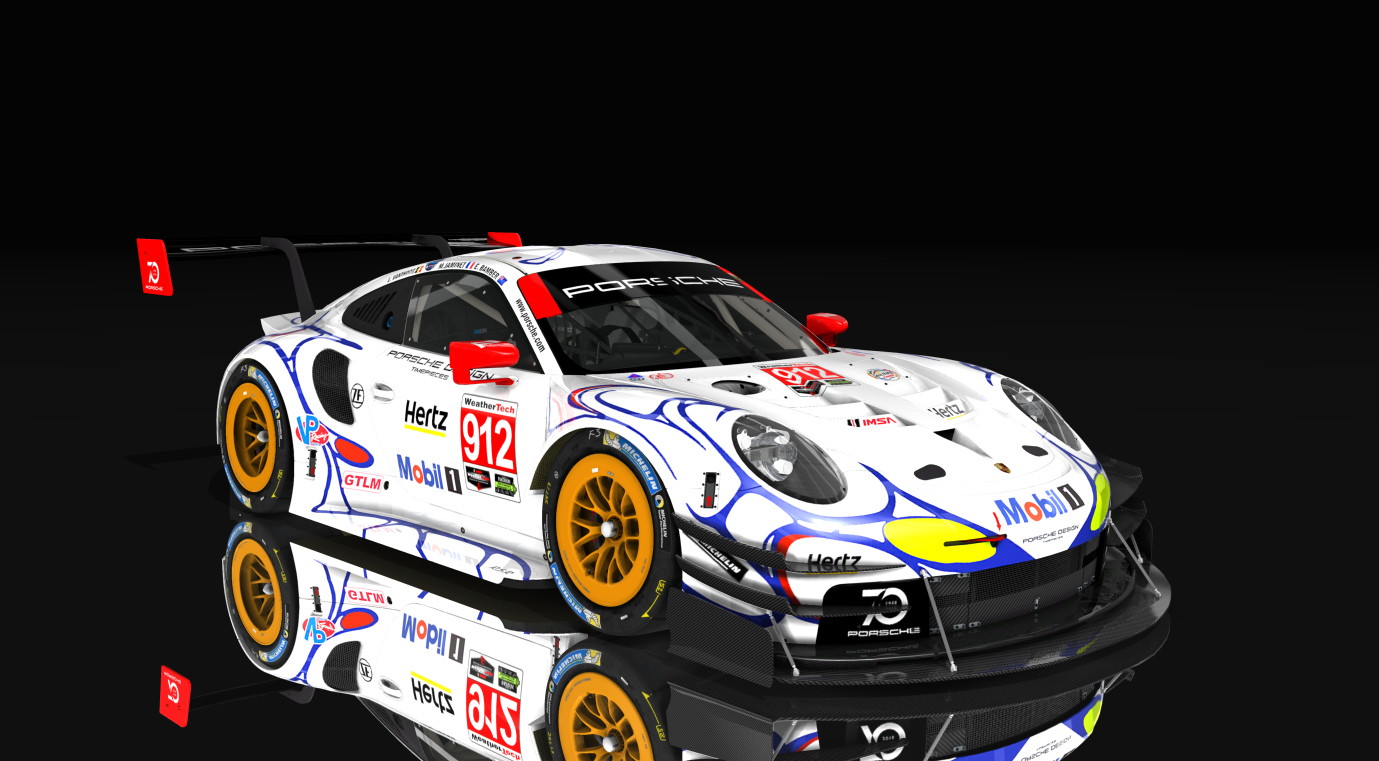 Porsche 911 rsr time attack, skin 912_IMSA_PLM_8K