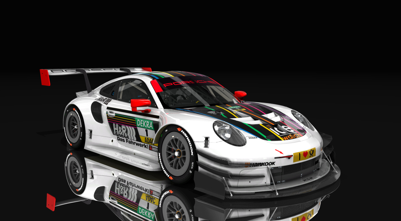 Porsche 911 rsr time attack, skin Mtek_ice_1