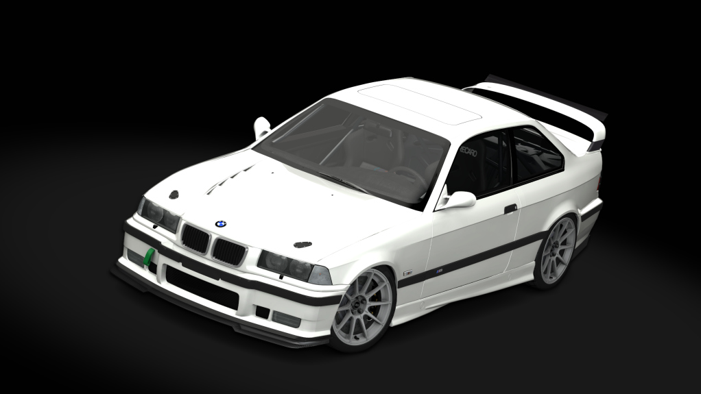 BMW M3 e36 Schirmer, skin Alpine White II-grey