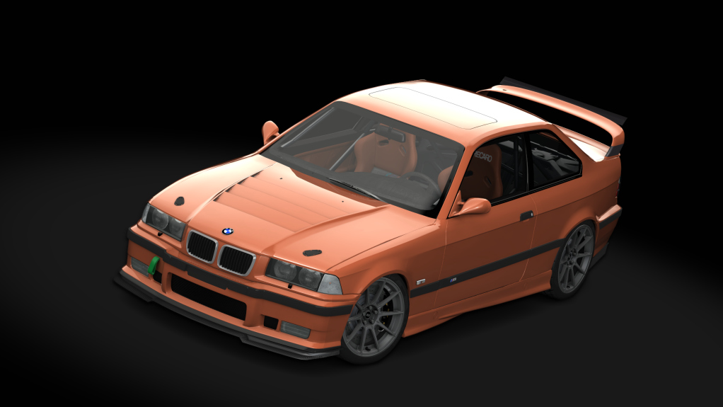 BMW M3 e36 Schirmer, skin Byzantium_Orange_Metallic