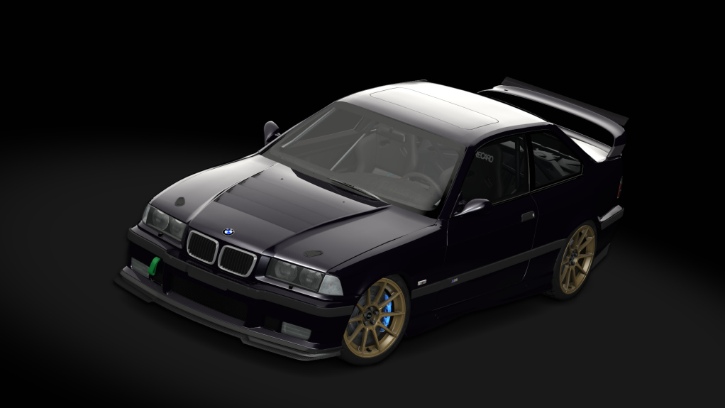 BMW M3 e36 Schirmer, skin Cosmos Black Metallic