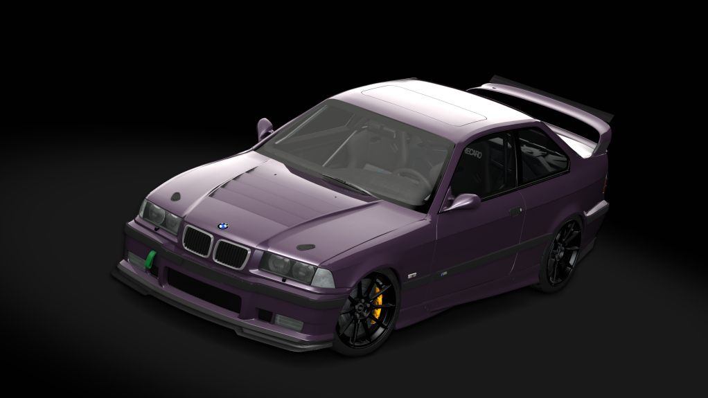 BMW M3 e36 Schirmer, skin Daytona Violet Metallic-black