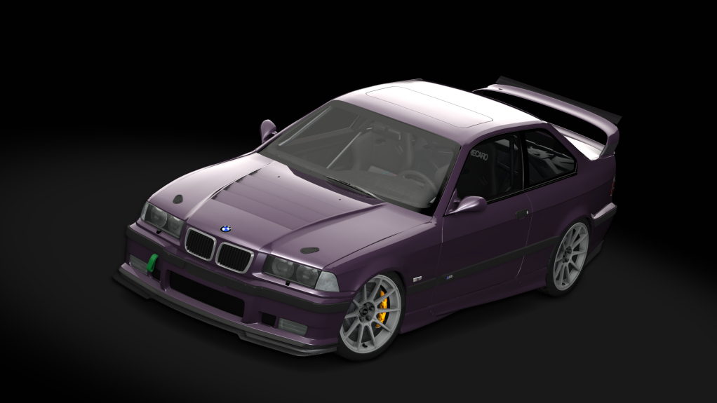 BMW M3 e36 Schirmer, skin Daytona Violet Metallic-grey