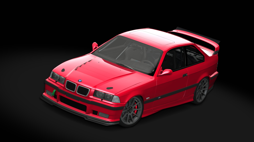 BMW M3 e36 Schirmer, skin Imola_Red