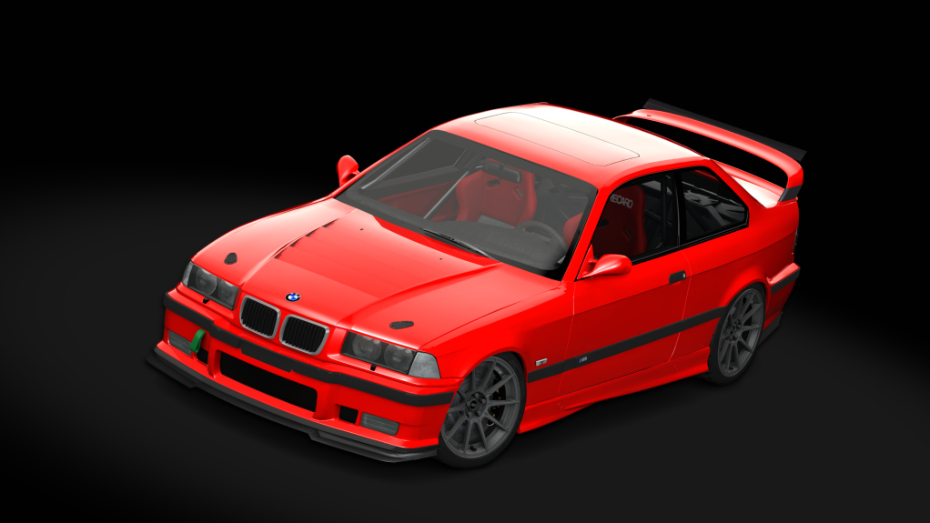 BMW M3 e36 Schirmer, skin Mugello_Red