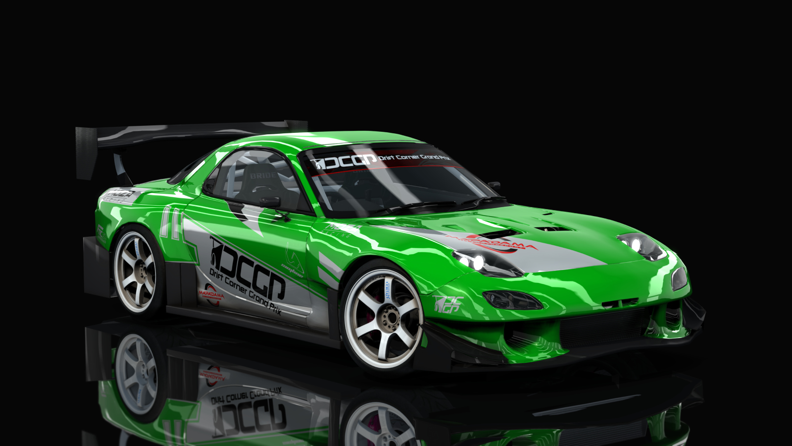 DCGP S9 MAZDA RX7, skin green