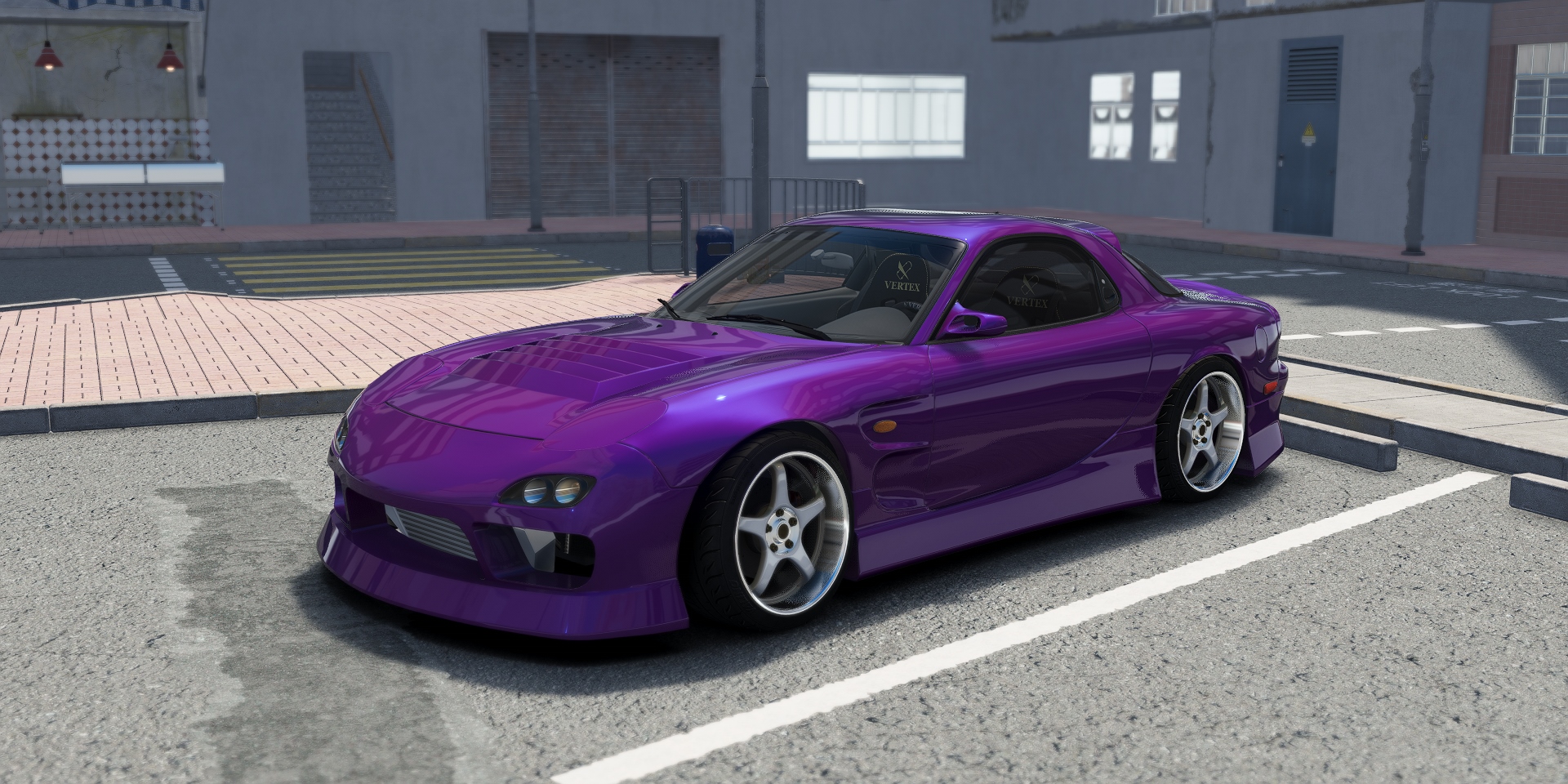 DWG Mazda RX-7 FD3S BN LHD, skin Purple_Drank