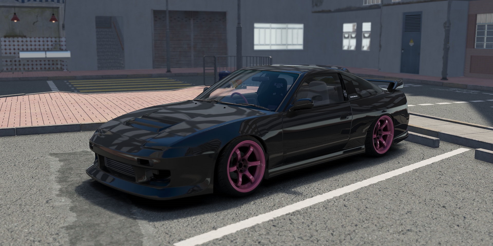 DWG Nissan 180SX GP Sports G-Four, skin Black