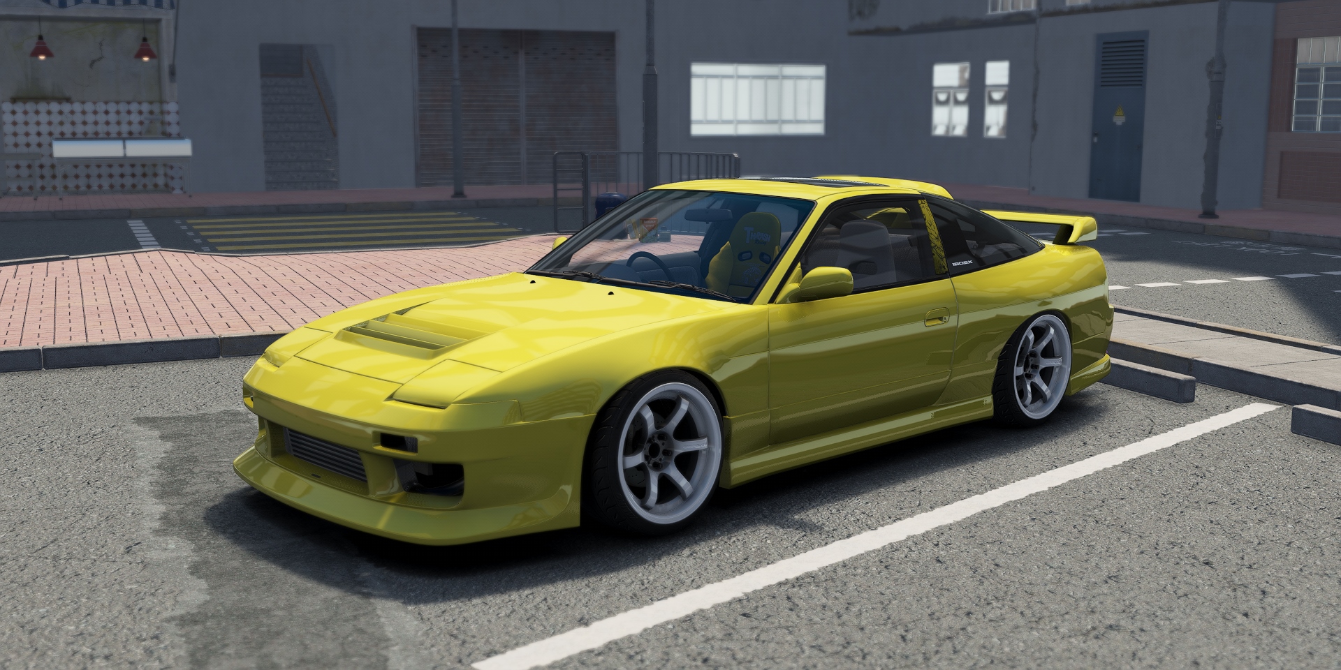 DWG Nissan 180SX GP Sports G-Four, skin Phoenix_Yellow