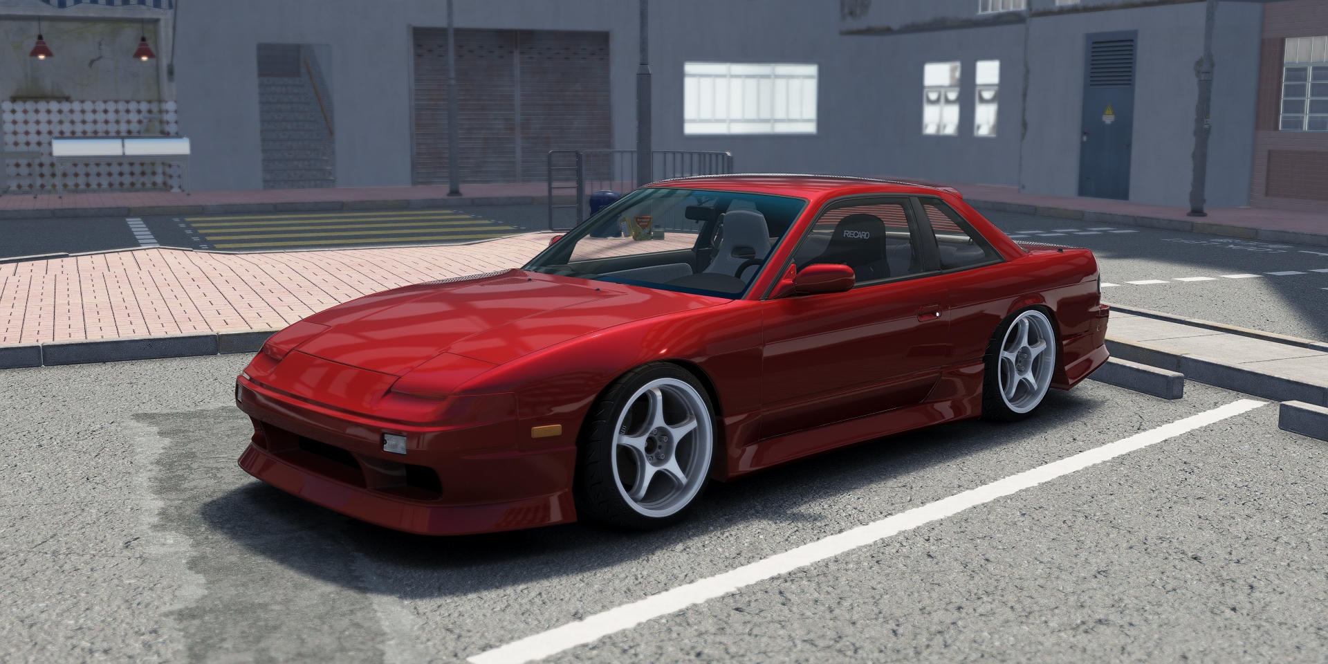 DWG Nissan 240sx Coupe KA24DET, skin Cherry Red