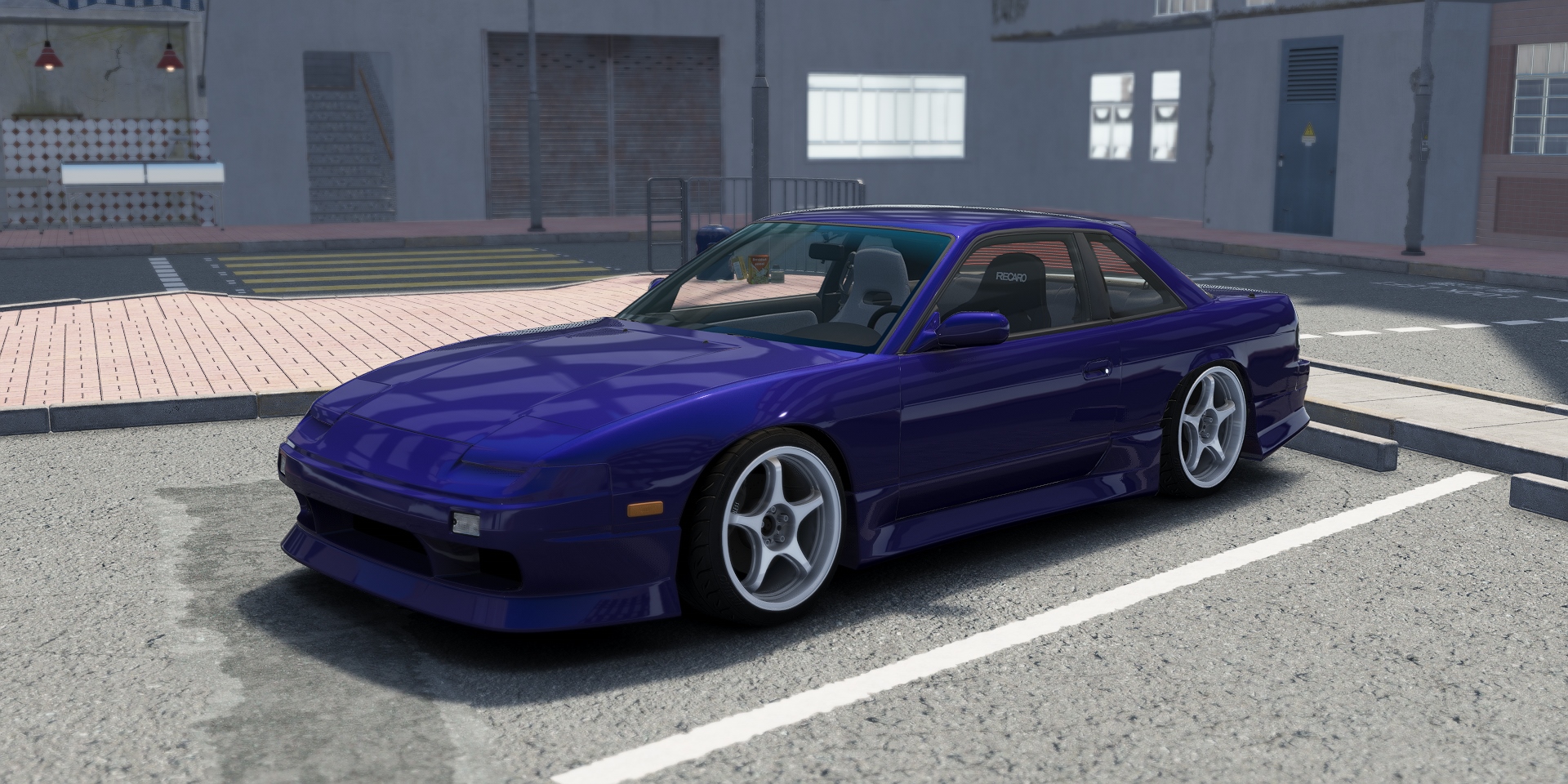 DWG Nissan 240sx Coupe KA24DET, skin Laser Blue