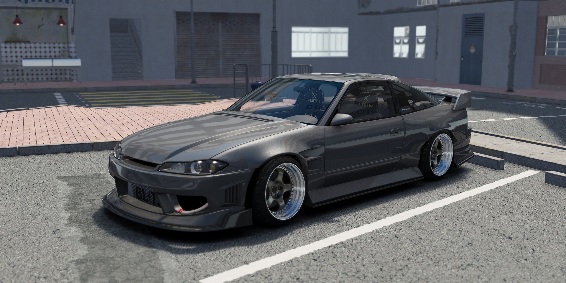 DWG Nissan 240sx S13.5, skin Gun Metal