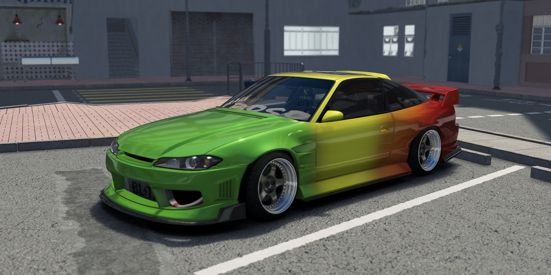 DWG Nissan 240sx S13.5, skin Rasta