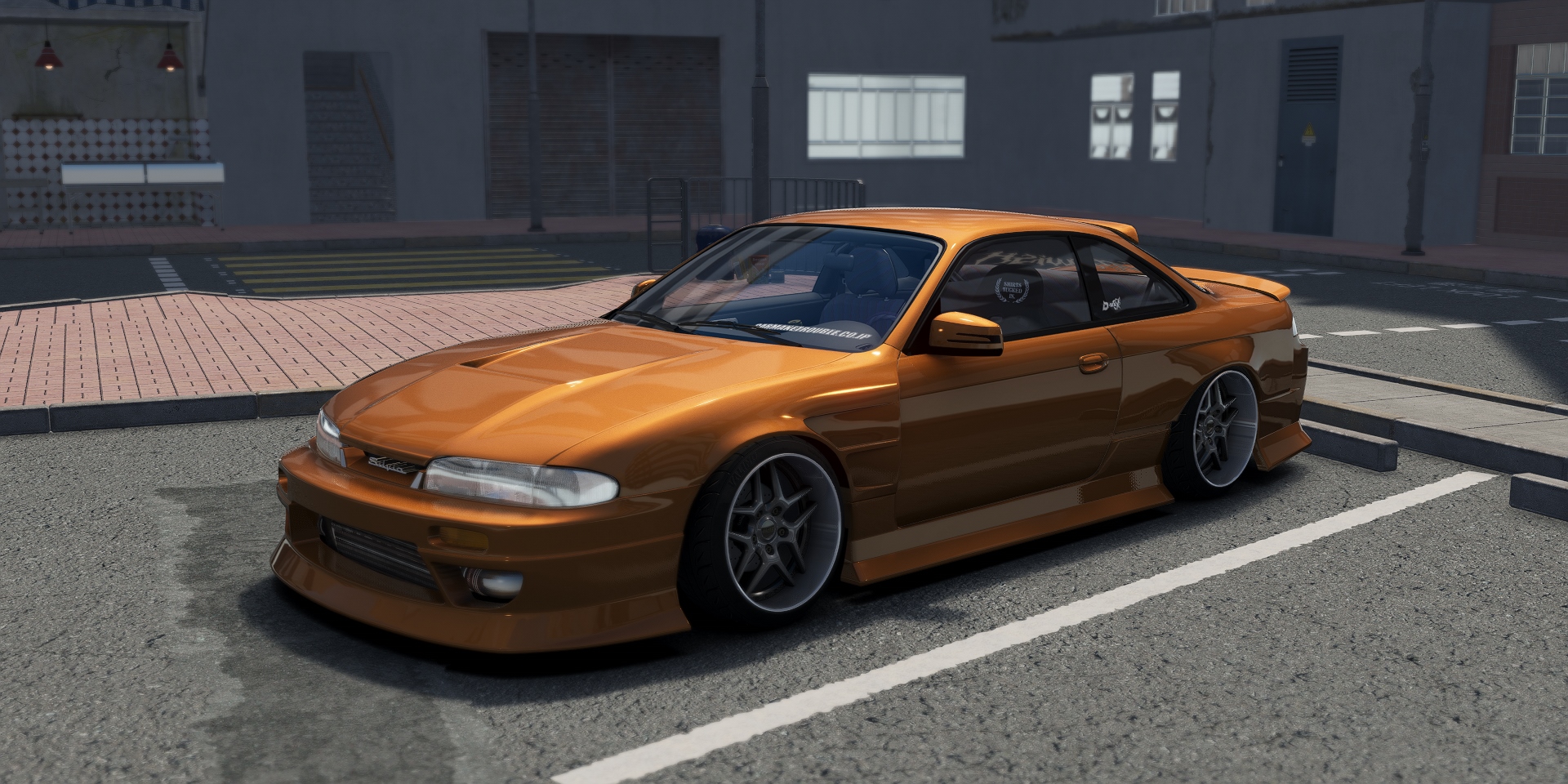 DWG Nissan 240sx S14 Zenki D-MAX Type 3, skin Orange