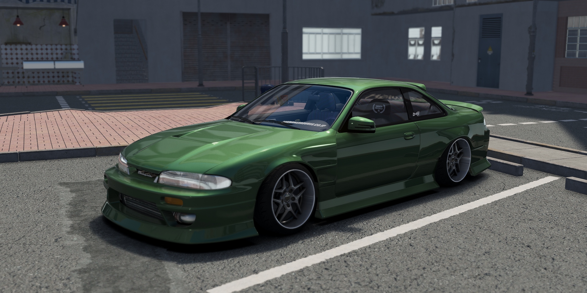 DWG Nissan 240sx S14 Zenki D-MAX Type 3, skin green