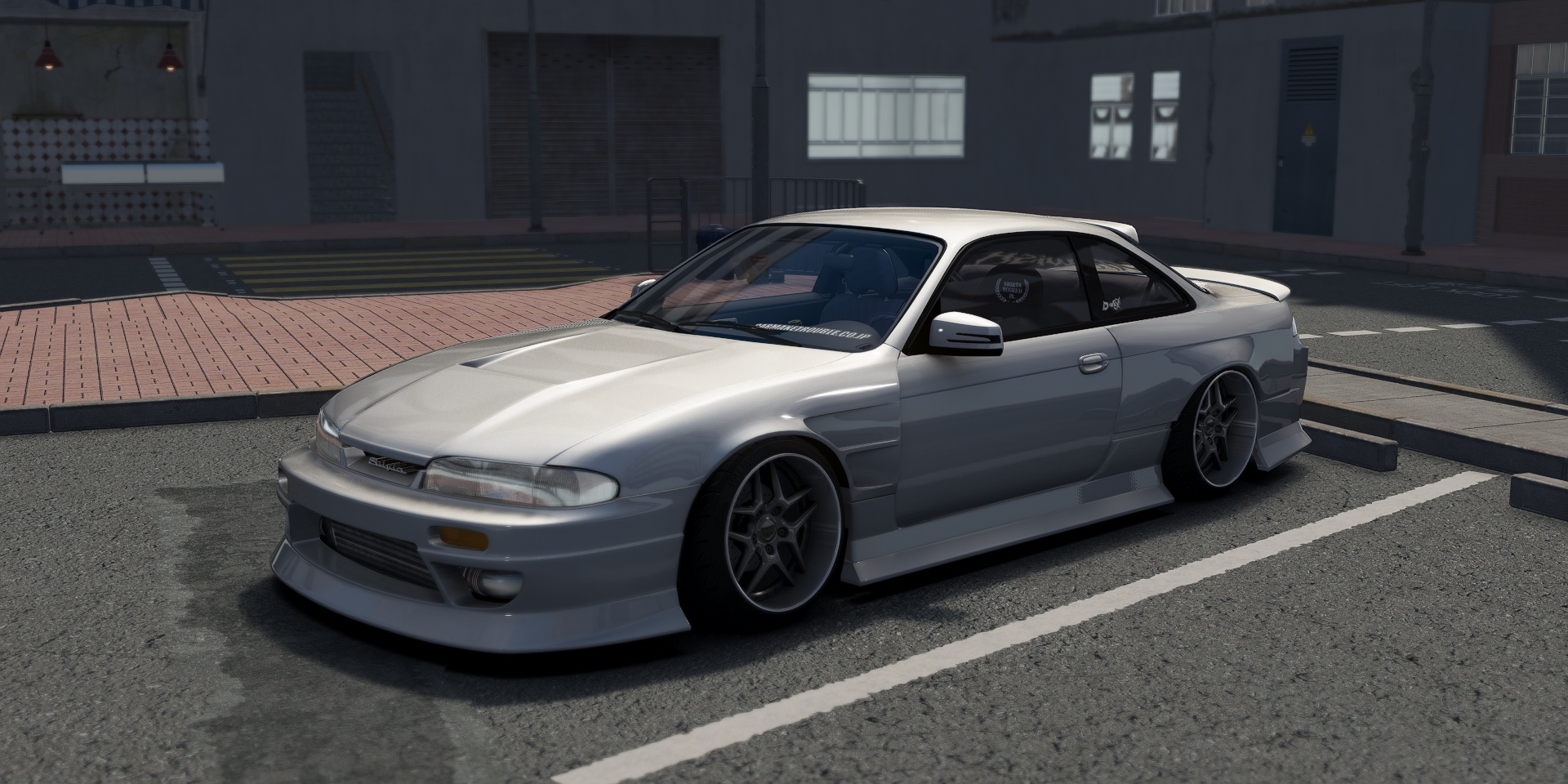 DWG Nissan 240sx S14 Zenki D-MAX Type 3, skin white