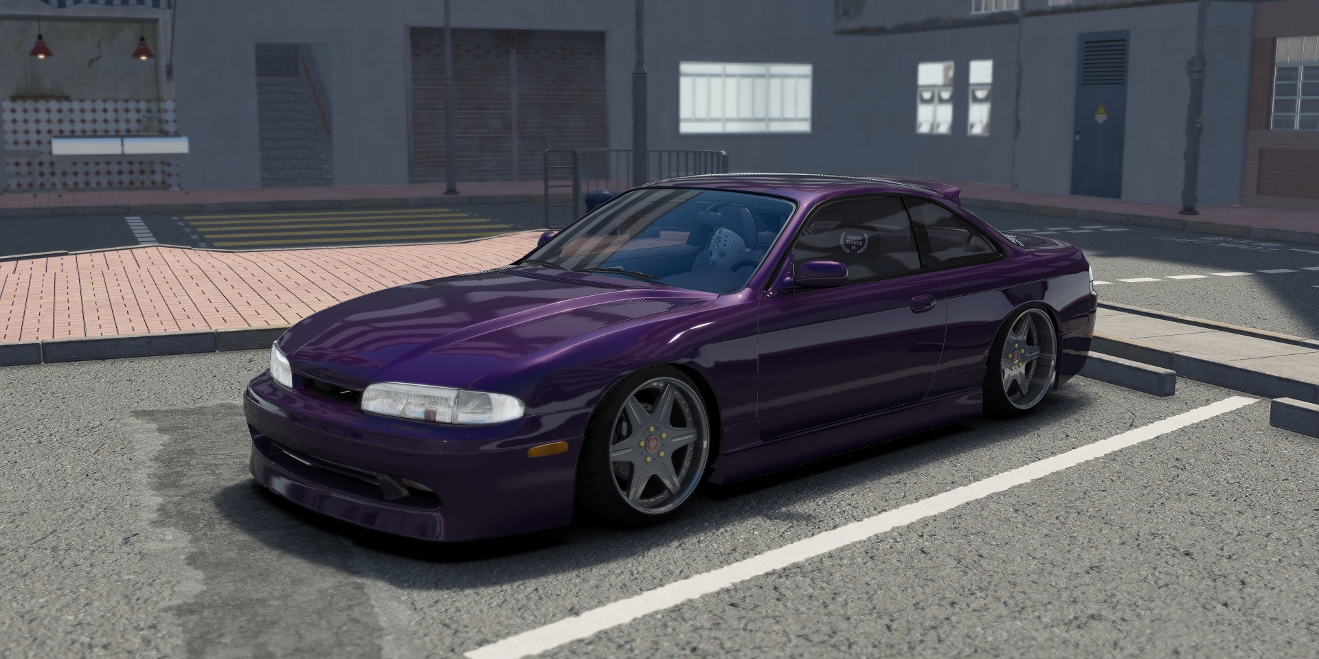 DWG Nissan 240sx S14 Zenki Instant Gentleman, skin purple