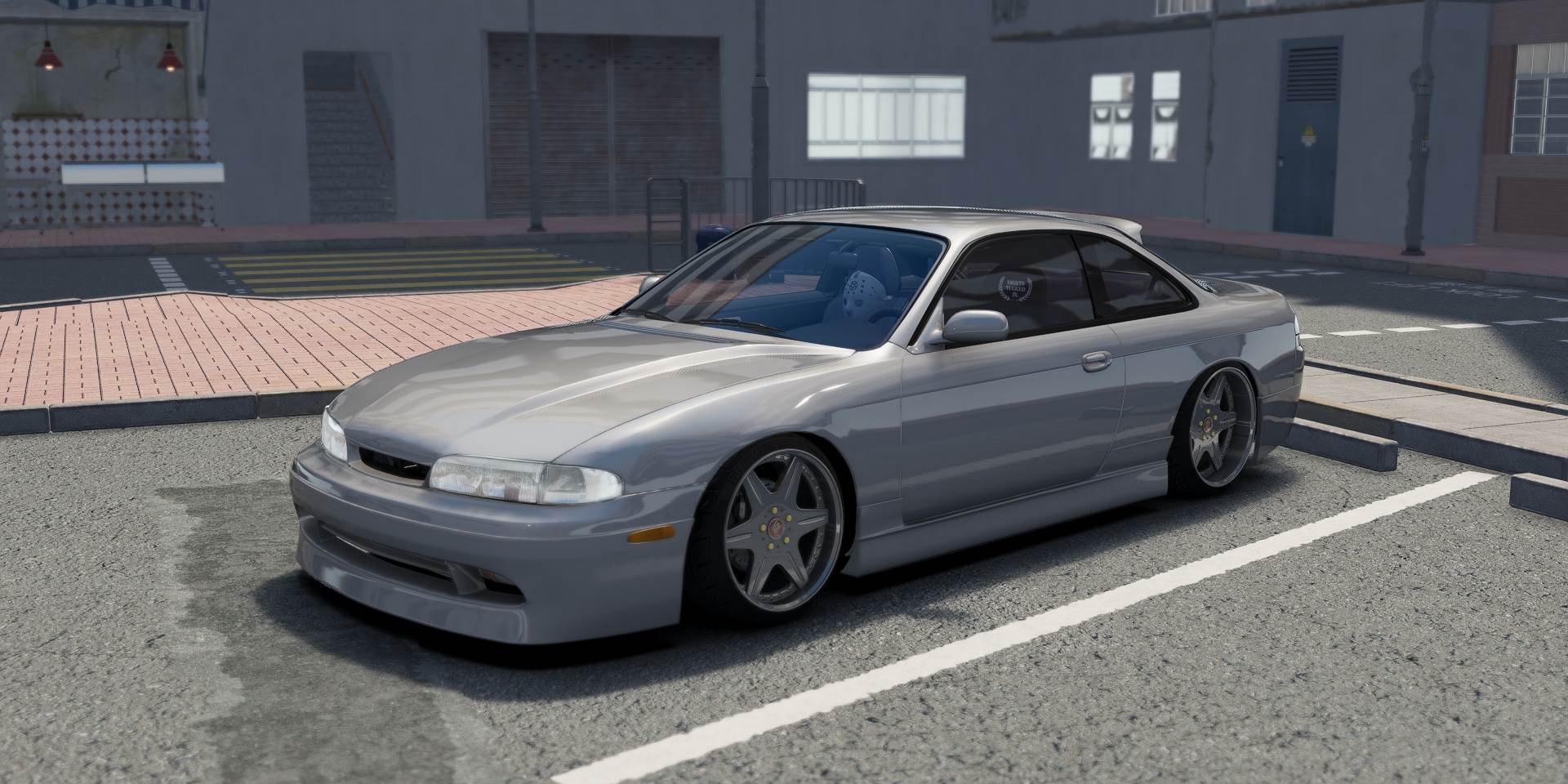 DWG Nissan 240sx S14 Zenki Instant Gentleman, skin silver