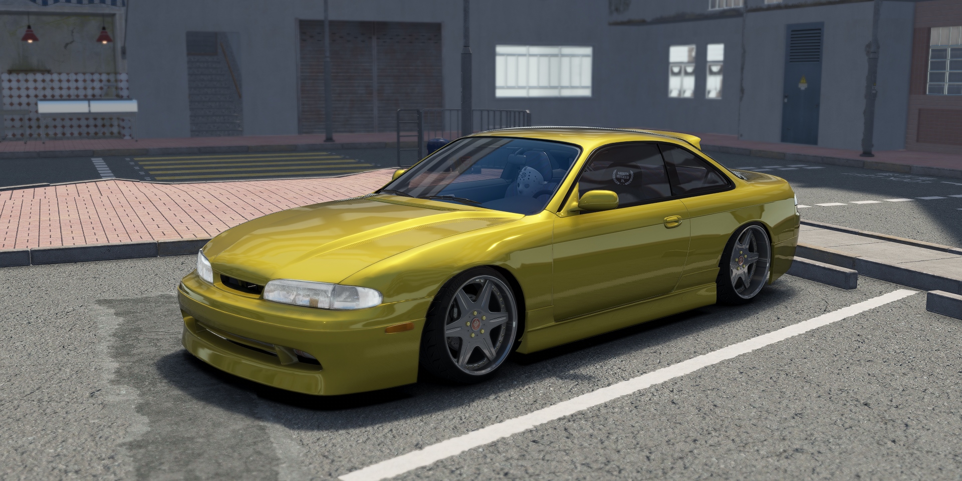 DWG Nissan 240sx S14 Zenki Instant Gentleman, skin yellow