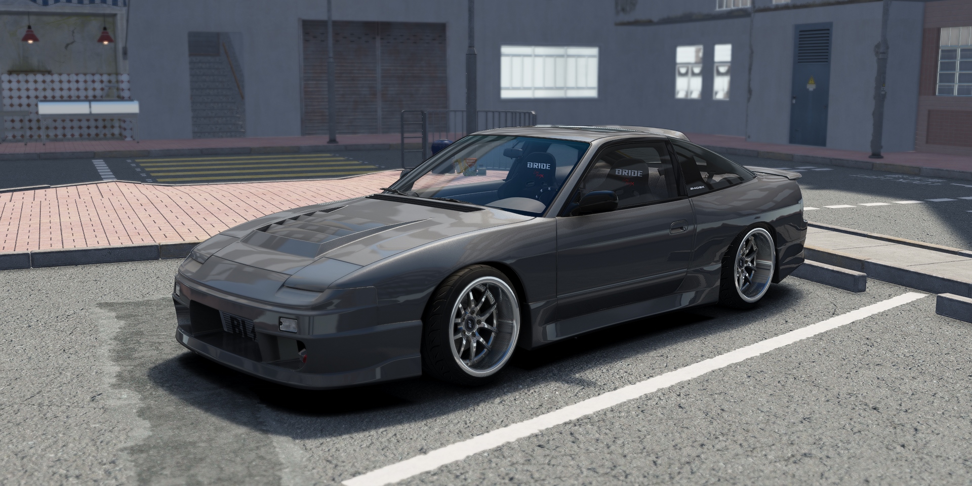 DWG Nissan 240sx SR20, skin Gun Metal