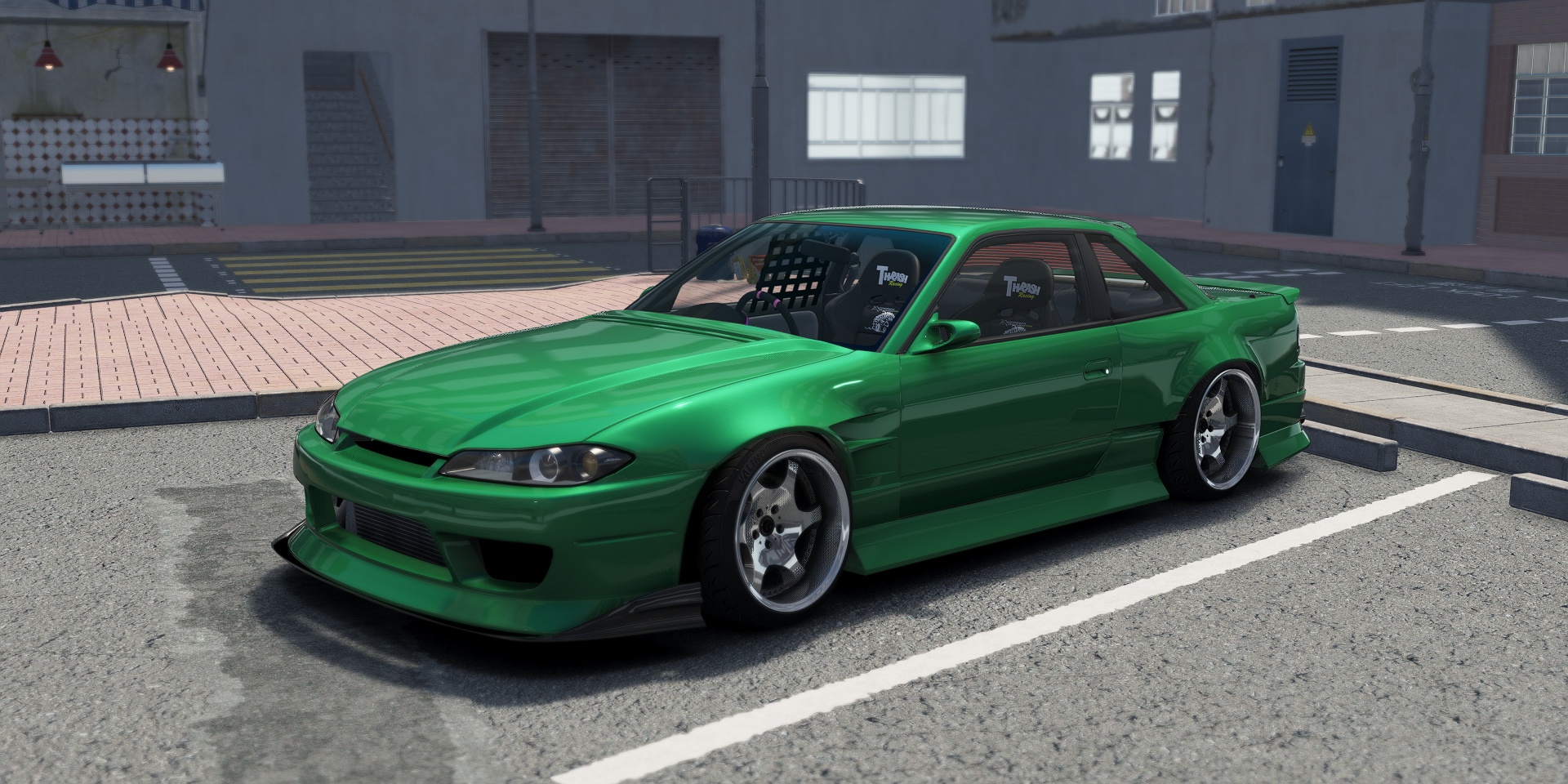 DWG Nissan Silvia s13.5 D-Max, skin Green